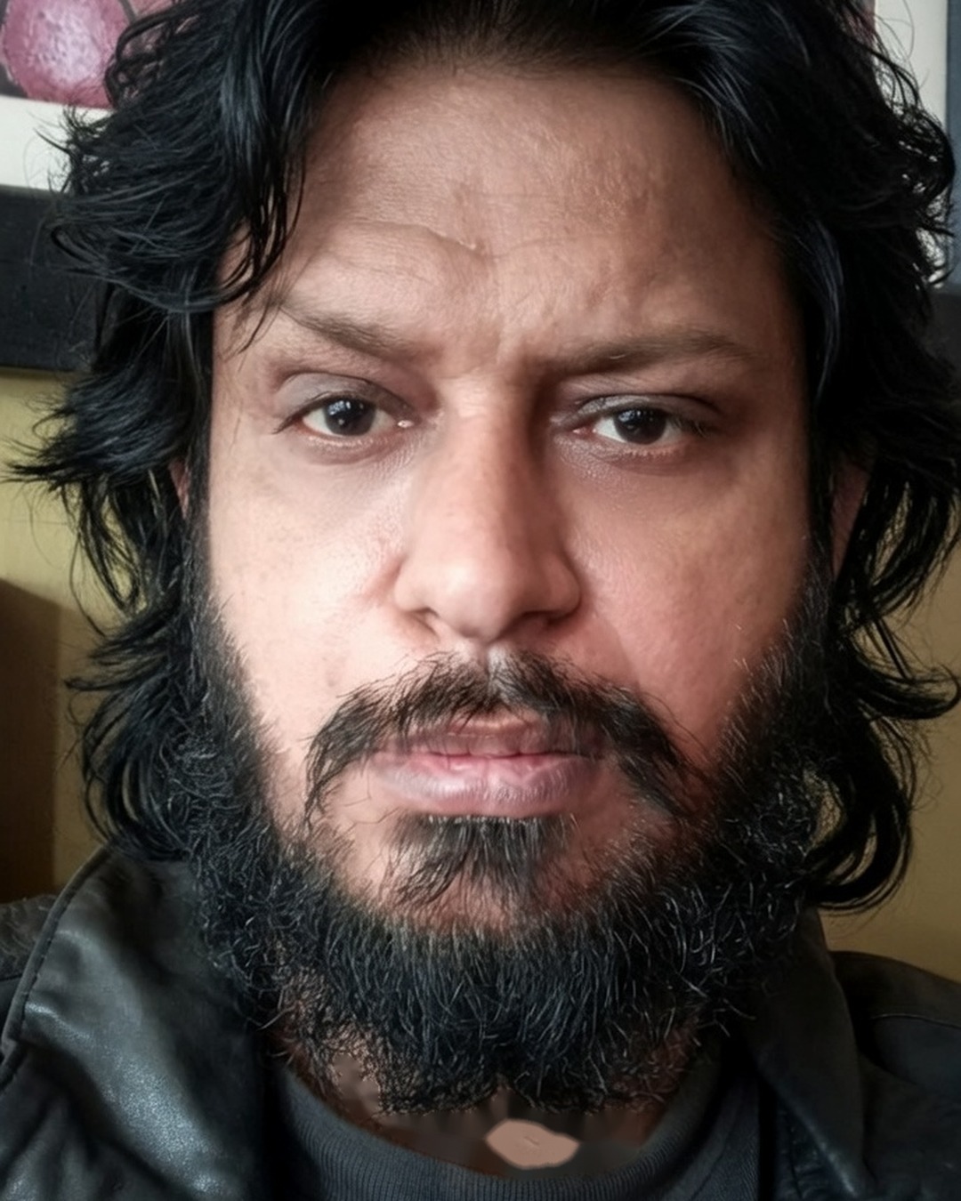 RudraVeeram SxK — rugged casual look, leather jacket